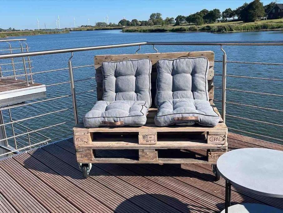 Hausboot Fritz Im Wangermeer Шиллиг Экстерьер фото